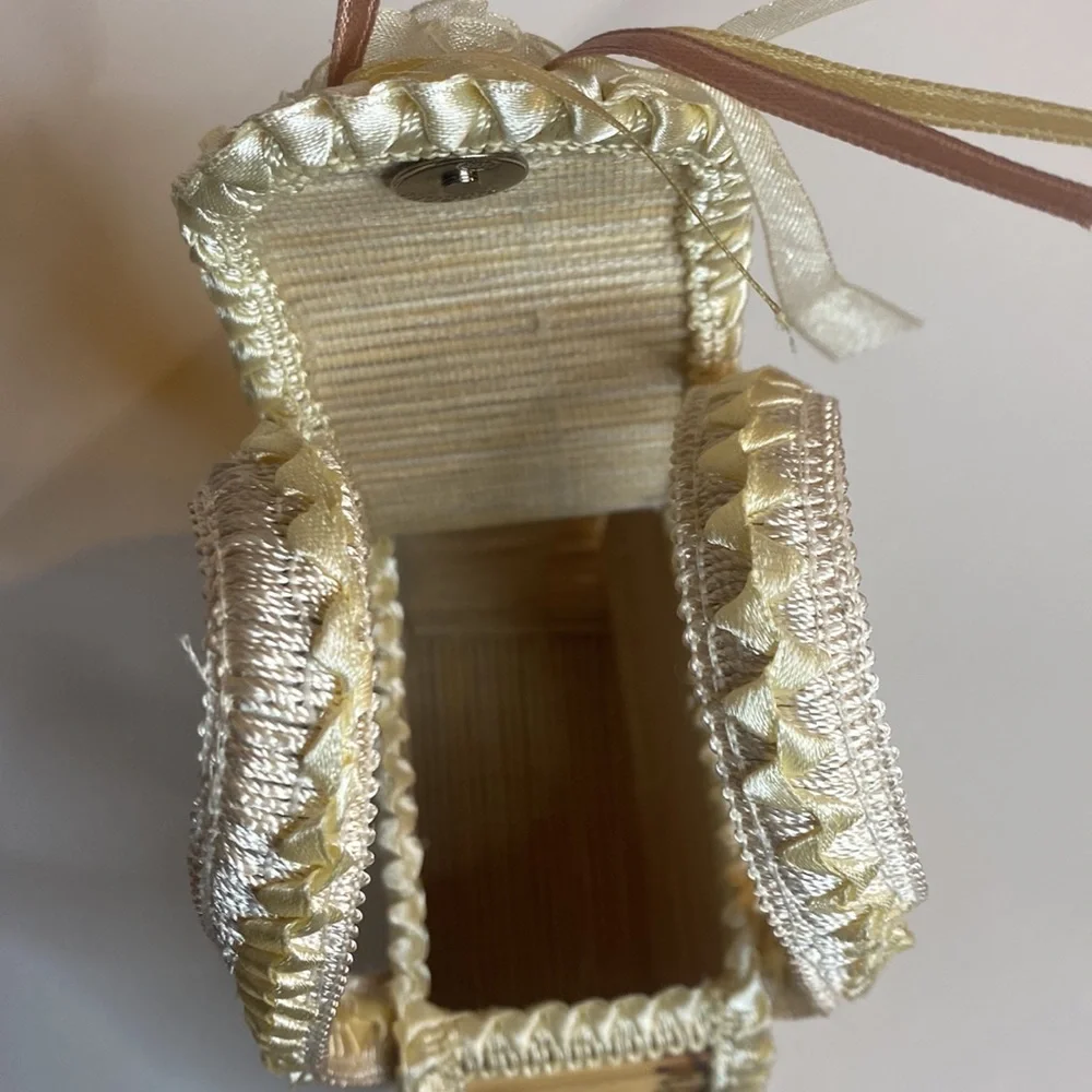 Mini Picnic Basket For Home Decor/Accessorizing - Picture 2 of 5